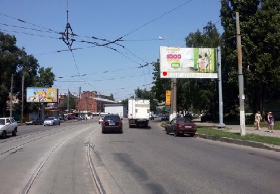 Фото рекламной плоскости по адресу Конева ул., 7 - Малогончаровская ул.