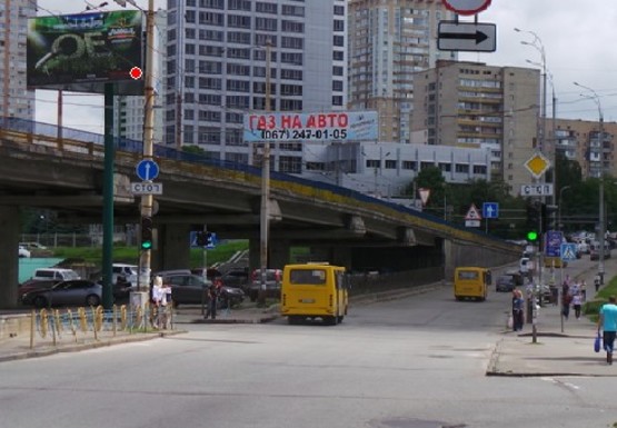 Фото рекламной плоскости по адресу Науки пр. - Голосеевская ул. (400м до  Московской пл.)