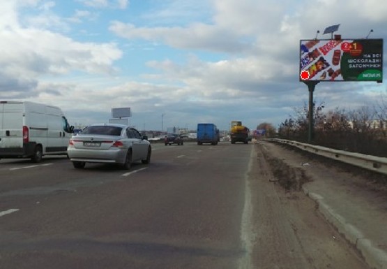 Фото рекламної площини за адресою Кольцевая дорога (Жулянский мост)