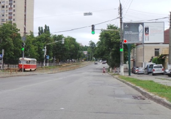 Фото рекламної площини за адресою Дегтяревская ул., 17 (хлебзавод)