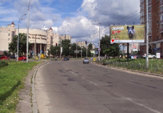 Фото рекламної площини за адресою Зои Гайдай ул. - Тимошенко ул.