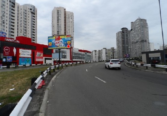 Фото рекламної площини за адресою Григоренко Петра пр. - Бажана пр., №4