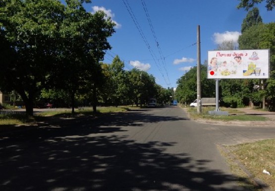 Фото рекламной плоскости по адресу Доценка ул, 13А - Доценка ул, 17А Фото рекламной плоскости по адресу Доценка ул, 13А - Доценка ул, 17А