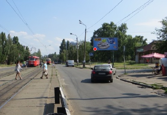 Фото рекламної площини за адресою Курнатовского ул. - Микитенко ул., напротив дома №15