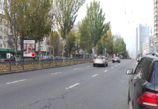 Фото рекламной плоскости по адресу Леси Украинки б-р., 7б