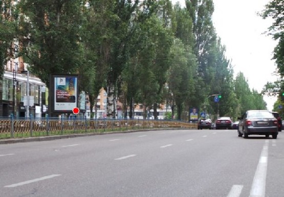 Фото рекламної площини за адресою Леси Украинки б-р., 14