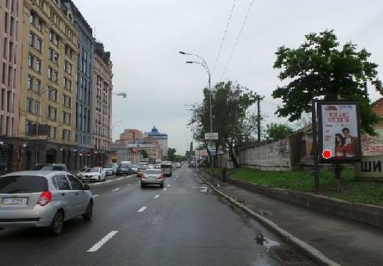 Фото рекламної площини за адресою Набережно-Хрещатицкая ул. - Нижний Вал ул., 2