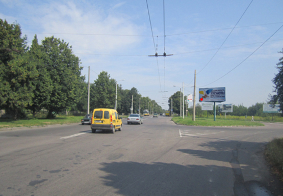 Фото рекламной плоскости по адресу Львовская ул. - Окружная ул., кольцо, въезд Фото рекламной плоскости по адресу Львовская ул. - Окружная ул., кольцо, въезд