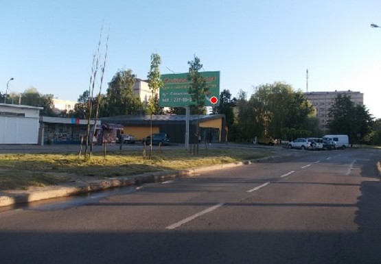 Фото рекламной плоскости по адресу Симоненко ул., возле дома №7 Фото рекламной плоскости по адресу Симоненко ул., возле дома №7