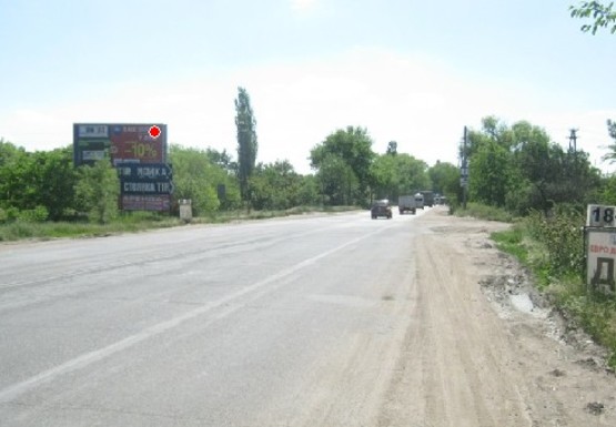 Фото рекламной плоскости по адресу Херсонское шоссе - въезд, 2