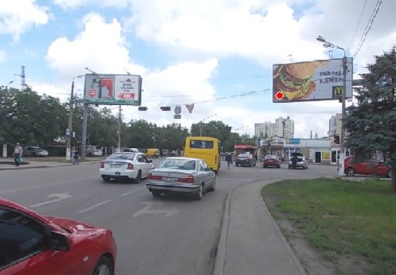 Фото рекламной плоскости по адресу Ицхака Рабина ул. - Малиновского ул., 71
