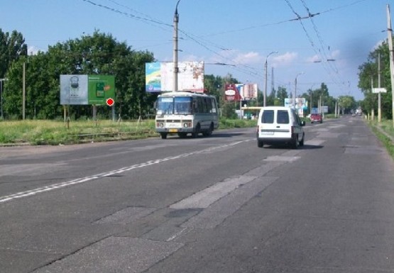 Фото рекламной плоскости по адресу Смелянское шоссе, из центра