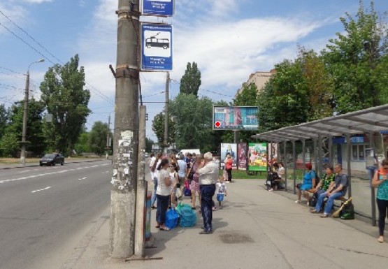 Фото рекламной плоскости по адресу Киевская ул., 158