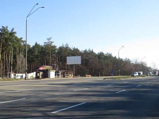 Фото рекламной плоскости по адресу Броварський просп., виїзд з Броварів в напрямку Києва