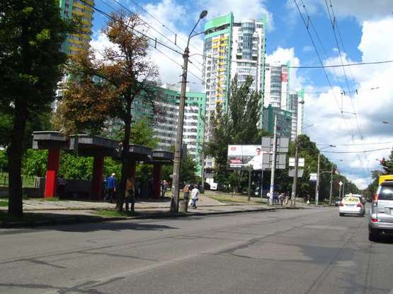 Фото рекламної площини за адресою Вишгородська вул. - Западинська вул.