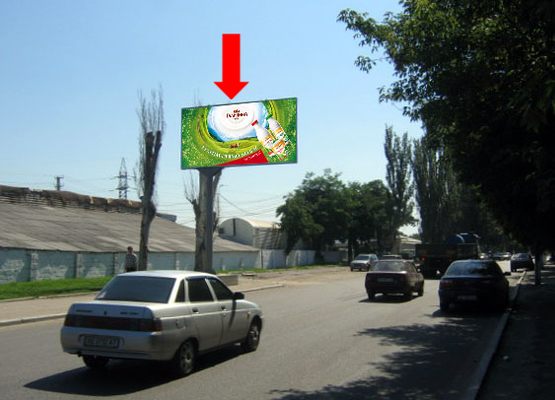 Фото рекламної площини за адресою Байкальская ул., 9А, напротив