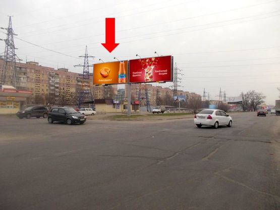 Фото рекламної площини за адресою Донецкое шоссе, рынок "Березинский", разделитель, в центр, левый Фото рекламної площини за адресою Донецкое шоссе, рынок "Березинский", разделитель, в центр, левый