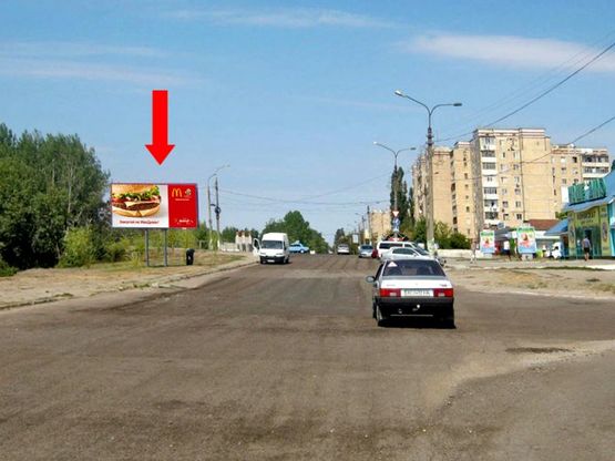 Фото рекламної площини за адресою Металлургов пр. / бул. Строителей, возле рынка, супермаркета "АТБ"