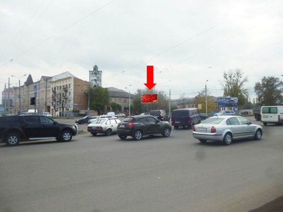 Фото рекламной плоскости по адресу Котлова ул., 67-А, Новый мост, в сторону южного вокзала