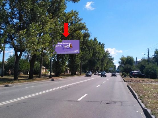 Фото рекламної площини за адресою Салтовское шоссе - пер. Ейский, из центра