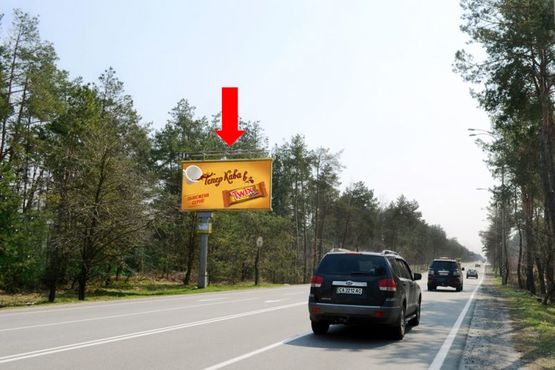 Фото рекламної площини за адресою Столичное шоссе, остановка "Конче-Озерная", из Киева