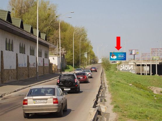 Фото рекламной плоскости по адресу Железнодорожное шоссе / Тимирязевская ул., выезд на Надднепрянское шоссе