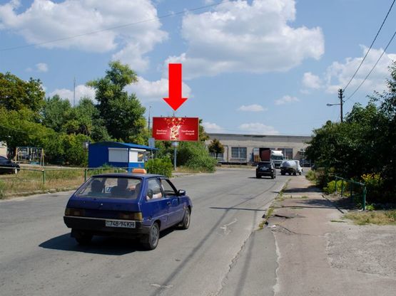 Фото рекламної площини за адресою Комбинатная ул. / Каховская ул., единственный выезд из Русановских садов в сторону ст. м. "Левобережная" Фото рекламної площини за адресою Комбинатная ул. / Каховская ул., единственный выезд из Русановских садов в сторону ст. м. "Левобережная"