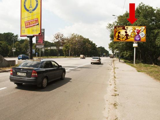 Фото рекламної площини за адресою Кольцевая дорога / пл. Одесская, в сторону Победы пр.