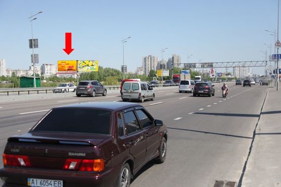 Фото рекламной плоскости по адресу Бажана пр., ст. м. "Позняки", левый, в сторону ст. м. "Харьковская"