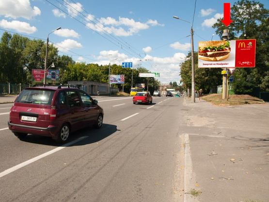 Фото рекламной плоскости по адресу Мельникова ул., 52, напротив, на светофоре, возле АЗС, в сторону ст. м. "Дорогожичи" Фото рекламной плоскости по адресу Мельникова ул., 52, напротив, на светофоре, возле АЗС, в сторону ст. м. "Дорогожичи"
