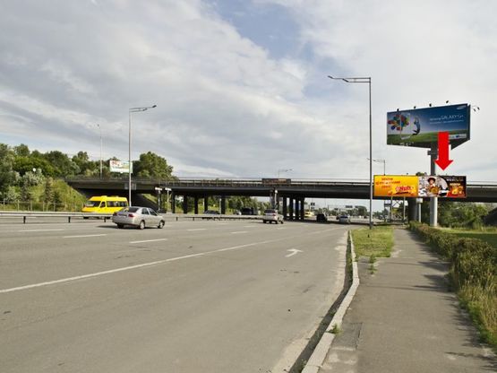 Фото рекламної площини за адресою Столичное шоссе / Заболотного ул., возле ТРЦ "Домосфера", в сторону Конча-Заспы, правый
