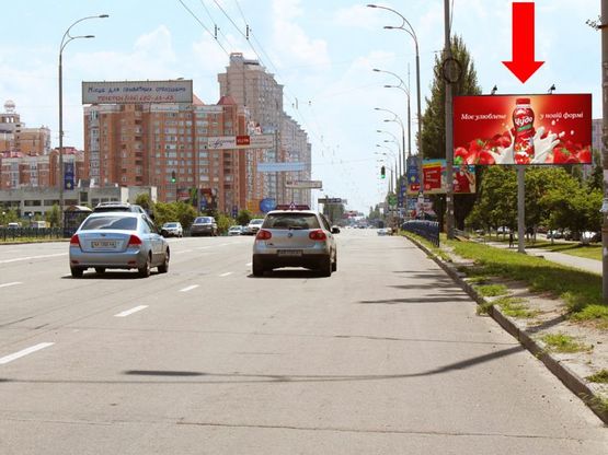 Фото рекламной плоскости по адресу Героев Сталинграда пр., 17, в центр