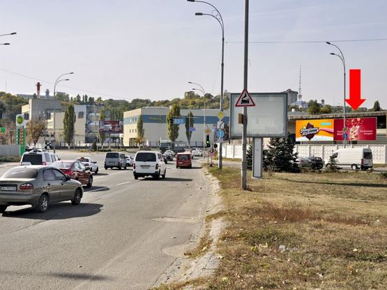 Фото рекламної площини за адресою Межигорская ул. / Новоконстантиновская ул., в сторону Оболони, Бандеры пр. (бывш. Московский пр.), правый Фото рекламної площини за адресою Межигорская ул. / Новоконстантиновская ул., в сторону Оболони, Бандеры пр. (бывш. Московский пр.), правый