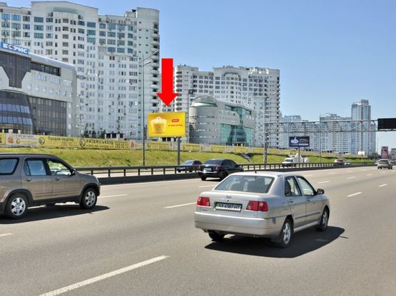 Фото рекламной плоскости по адресу Бажана пр., 14А, возле клиники "Борис", между ст. м. "Осокорки" и ст. м. "Позняки", в сторону мост Южный Фото рекламной плоскости по адресу Бажана пр., 14А, возле клиники "Борис", между ст. м. "Осокорки" и ст. м. "Позняки", в сторону мост Южный