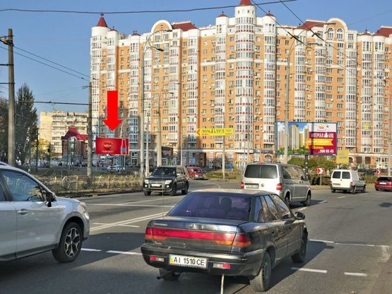 Фото рекламной плоскости по адресу Тимошенко ул., 13А, на развязке