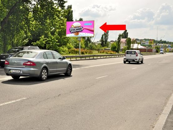 Фото рекламной плоскости по адресу Кировоградская ул., 92, напротив, в сторону Лобановского пр. (бывш. Краснозвездный пр.)