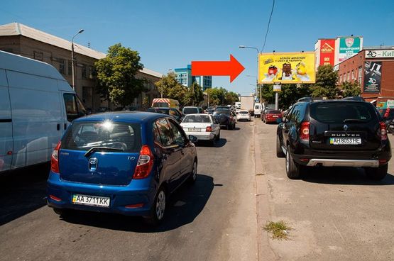 Фото рекламної площини за адресою Скляренко ул., 5, в сторонуЛуговая ул. Фото рекламної площини за адресою Скляренко ул., 5, в сторонуЛуговая ул.