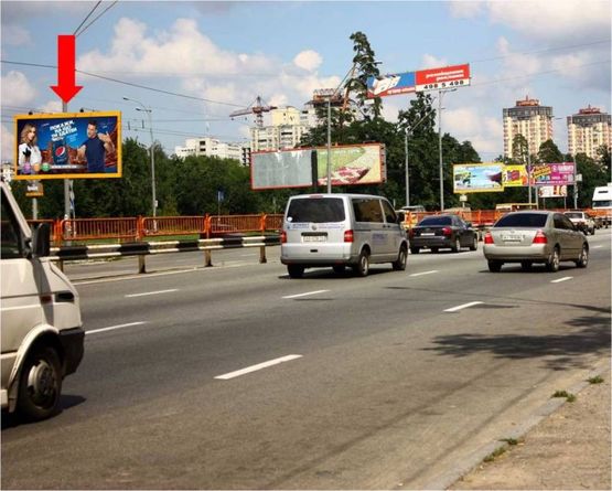 Фото рекламної площини за адресою Победы пр., 125, напротив, 70м к ас "Дачная", в центр