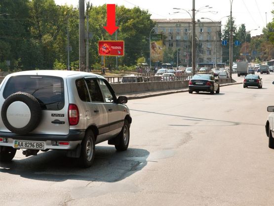 Фото рекламної площини за адресою Телиги ул., 80м. до Дорогожицкая ул. в сторону ст. м. "Шулявская"