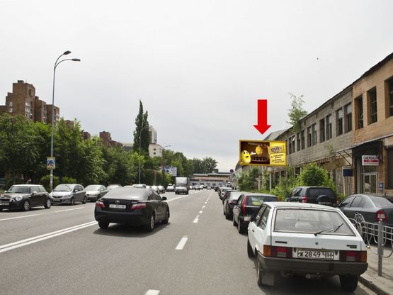 Фото рекламной плоскости по адресу Малевича ул. (бывш. Боженка ул.), 86, в сторону ст. м. "Лыбидская"