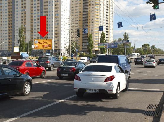 Фото рекламної площини за адресою Перова бул. / Навои пр., в сторону Освободителей пр.