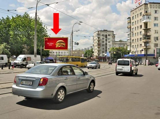 Фото рекламної площини за адресою Дмитриевская ул., 1 / ул. Златоустовская, в сторону Победы пр.