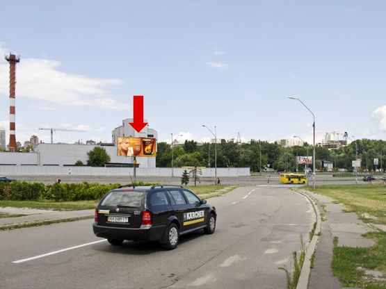 Фото рекламної площини за адресою Саперно-Слободская ул., выезд с Науки пр.