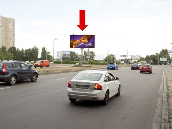 Фото рекламной плоскости по адресу Богатырская ул. / Тимошенко ул., в сторону ст. м. "Почайна" (бывш. ст. м. "Петровка")