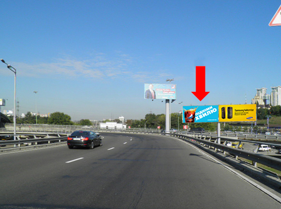 Фото рекламной плоскости по адресу Южный мост / Надднепрянское шоссе, левая, в сторону Столичное шоссе