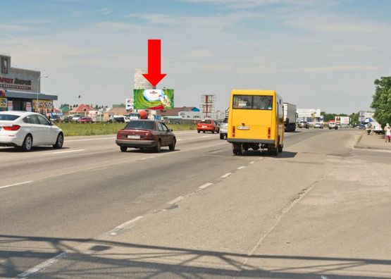 Фото рекламной плоскости по адресу Кольцевая дорога, супермаркет "Край", возле газовой АЗС, в сторону Победы пр.