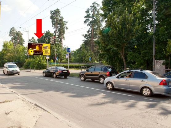 Фото рекламної площини за адресою Святошинская ул., 25, в сторону Жмеринская ул.