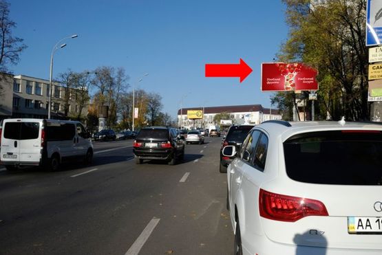 Фото рекламной плоскости по адресу Васильковская ул., 33, в центр