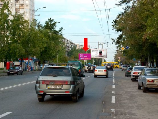 Фото рекламної площини за адресою Лесной пр. / Милютенко ул., в сторону Жукова ул.
