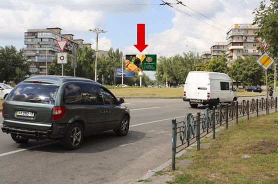 Фото рекламной плоскости по адресу Лесной пр. / Милютенко ул., в сторону Братиславская ул.